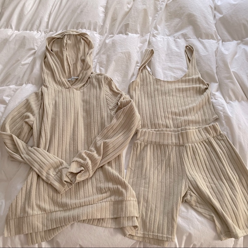 Soft Knit Rib Matching Set